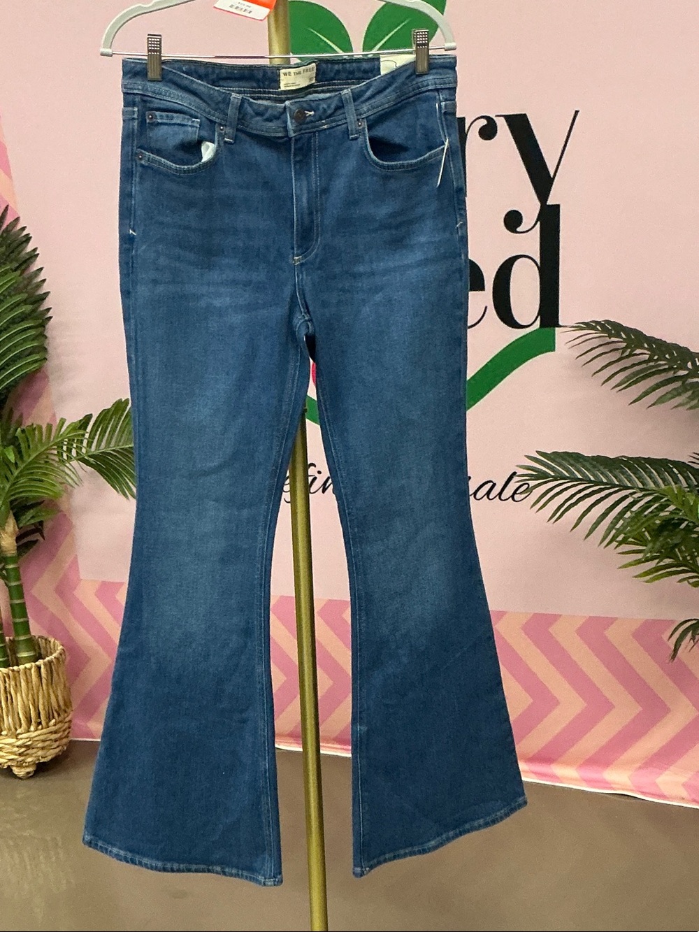 We The Free Mid Blue Flare Jeans